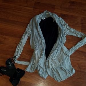 Gray cardigan
